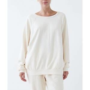 NEW FABINA french terry pullover in vanilla